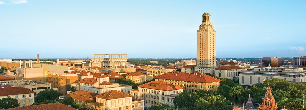 UT campus drone image